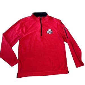 Men’s Ohio State Buckeyes Varsity Apparel 1/4 Zip Dri-Fit Pullover Size Medium